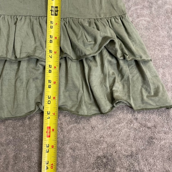 B-Sharp Noodle Strap Flowy Ruffle Mini Dress - Picture 6 of 6